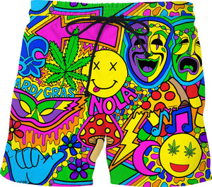 Mardi Gras Shorts