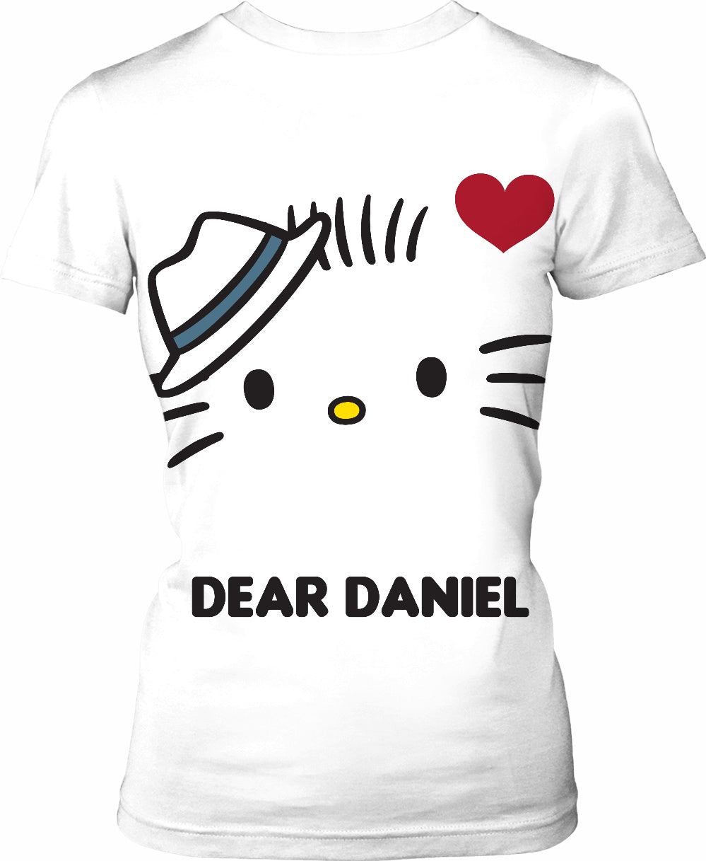 Hello Kitty and Dear Daniel Couples Womens T-Shirt