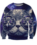 Hipster Cat Sweatshirt