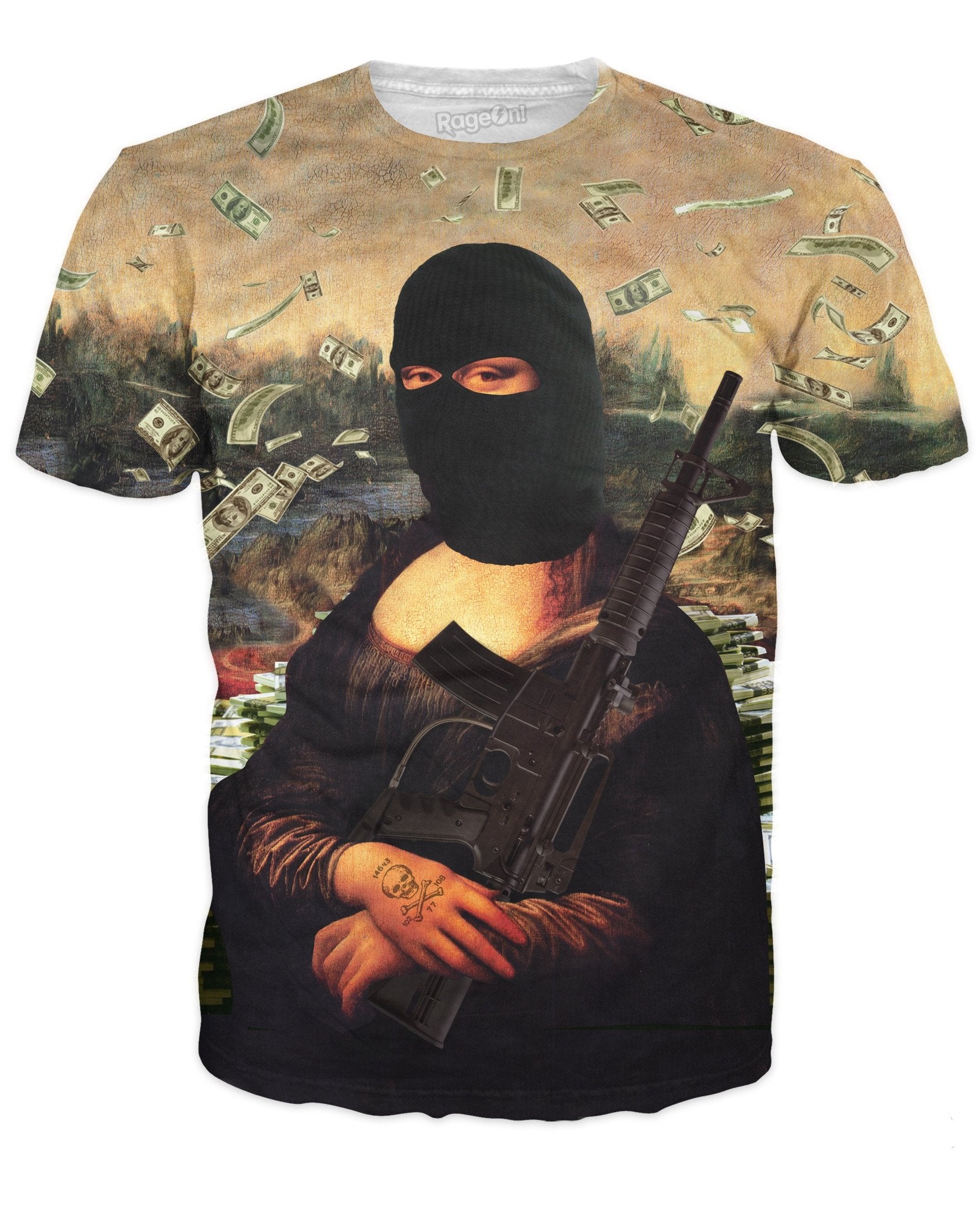 Gangster Mona Lisa T-Shirt