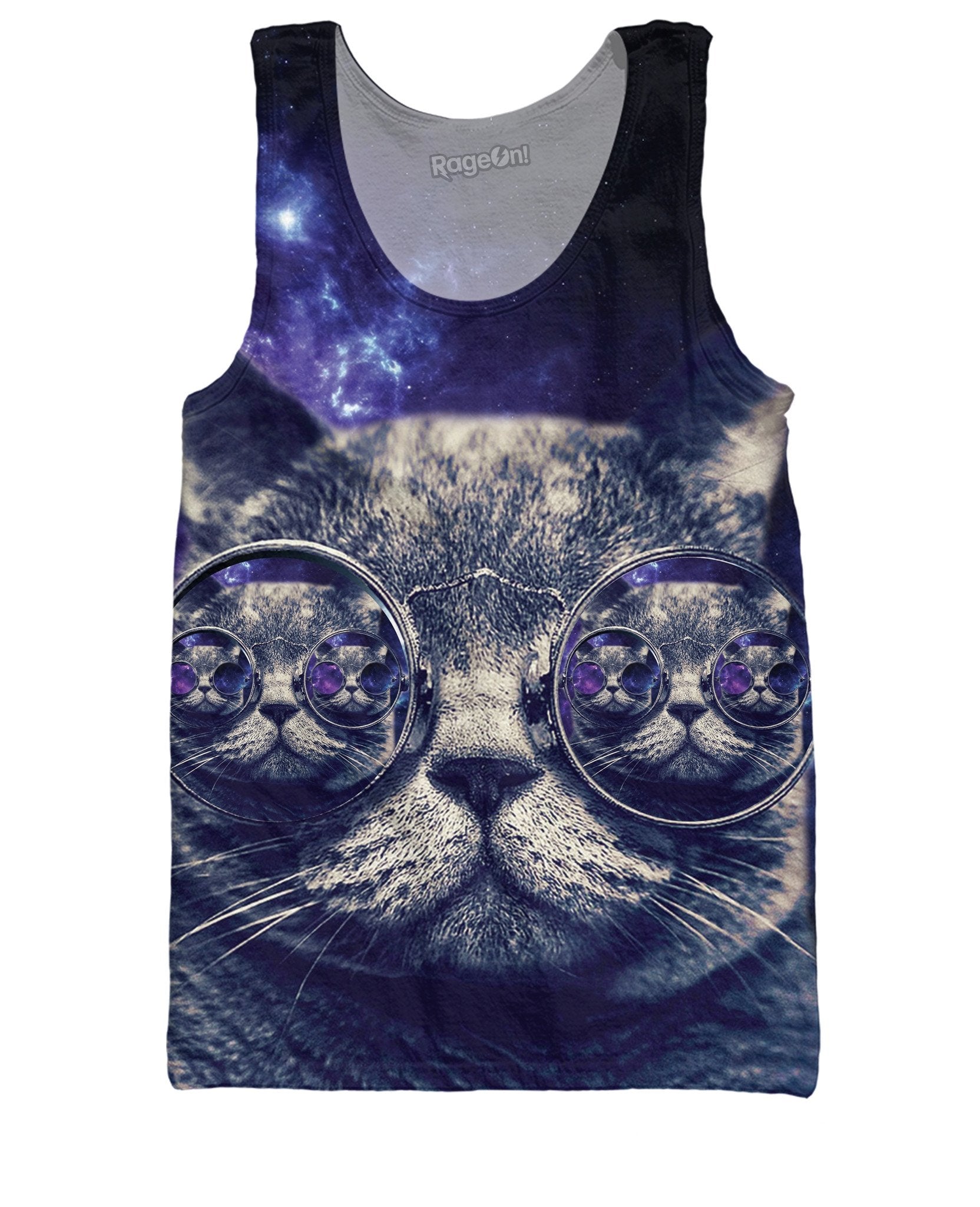 Hipster Cat Tank Top