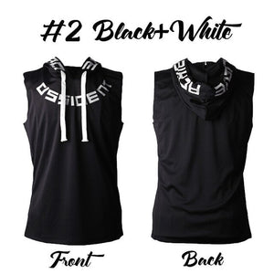 Jogger Sleeveless Mens Bodybuilding Hoodie