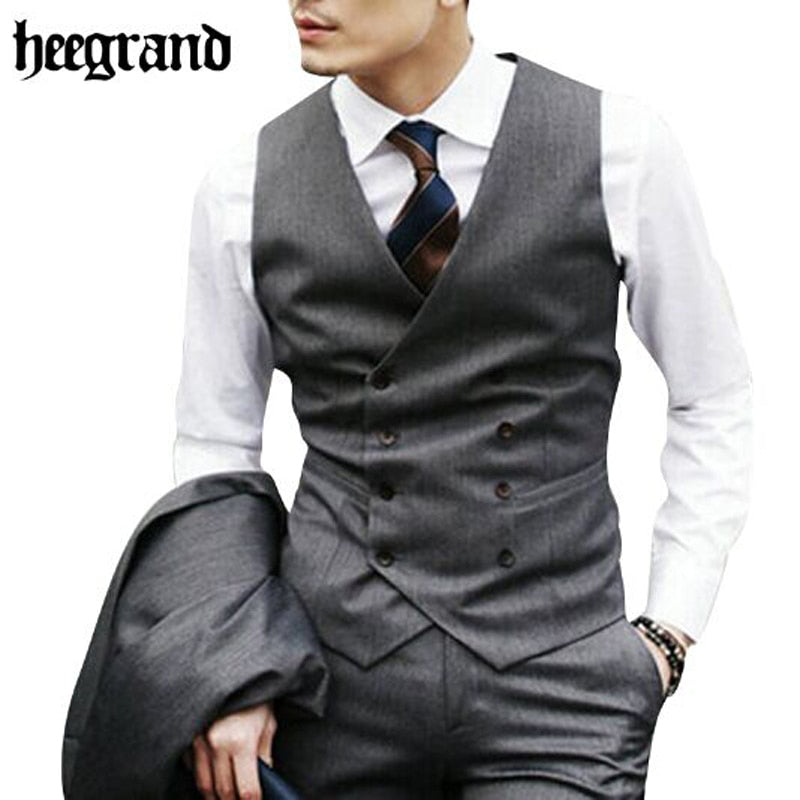 HEE GRAND Men's Cotton Casual Vest