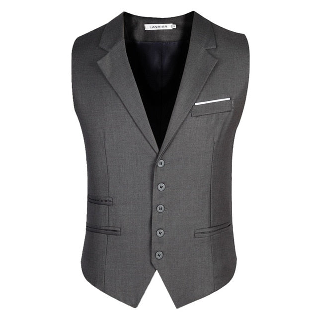 HEE GRAND Men's British Style Blazer Vest