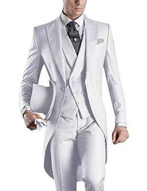 Men's Costume Groomsmen Green Slim Fit 3 Piece Tuxedo