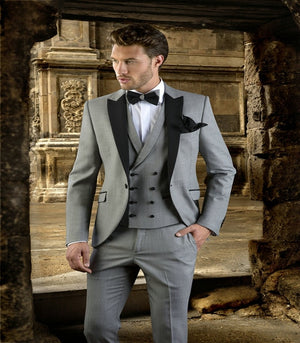 Men's Costume Groomsmen Green Slim Fit 3 Piece Tuxedo