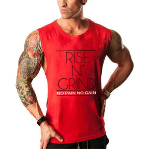 Men's Muscle Vest gyms Tank Tops Bodybuilding and Fitness