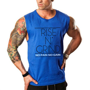 Men's Muscle Vest gyms Tank Tops Bodybuilding and Fitness