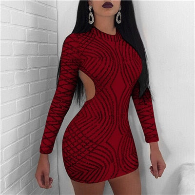 Women Sexy Sequins Club Dress