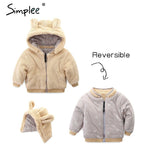 Baby Girl's Reversible Hooded Jacket