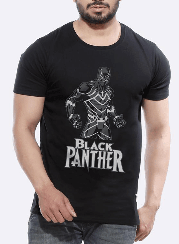 King Of Wakanda Black Panther Half Sleeves T-shirt