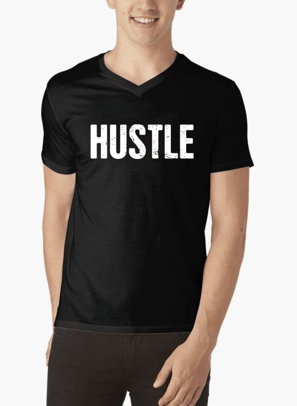 Hustle V-Neck T-shirt